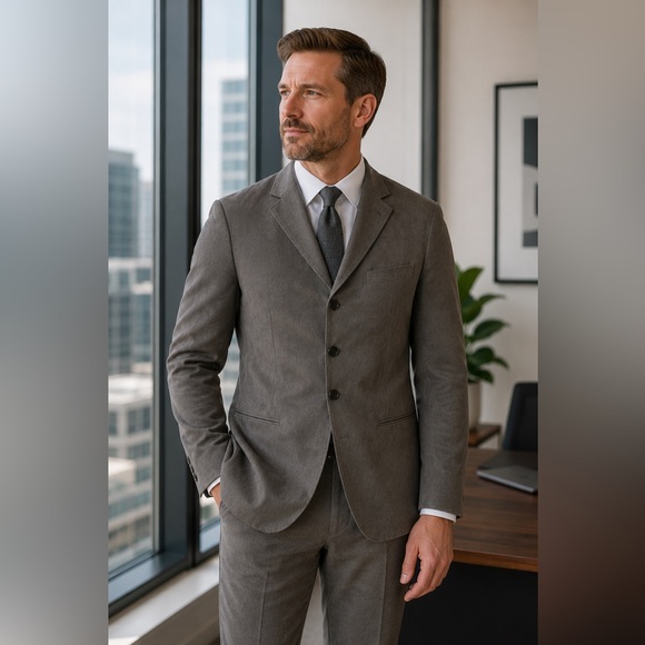 Pronto Uomo Other - Pronto Uomo Blue Grey Taupe Blazer